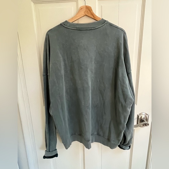 ANINE BING Miles Sweatshirt | washed dark sage | L - Picture 6 of 7